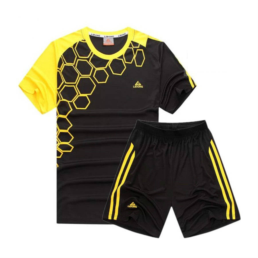 Child Kids Football Kit Boys Soccer Jersey Sets Team Training Suit Short Sleeved Jerseys