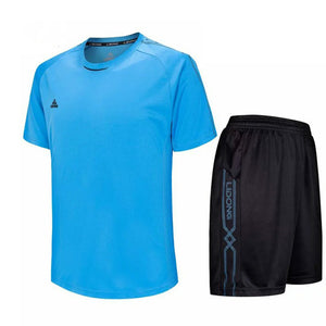 Child Kids Football Kit Boys Soccer Jersey Sets Team Training Suit Short Sleeved Jerseys