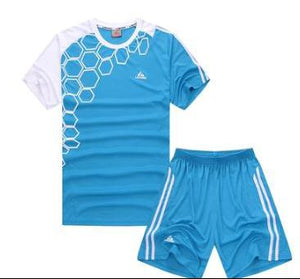 Child Kids Football Kit Boys Soccer Jersey Sets Team Training Suit Short Sleeved Jerseys