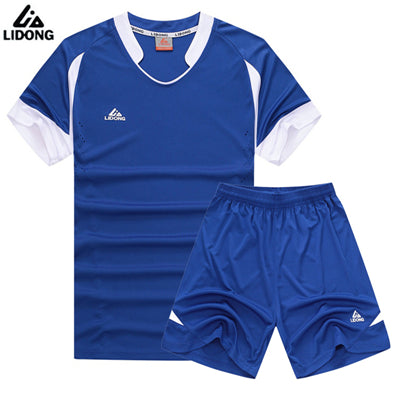 Child Kids Football Kit Boys Soccer Jersey Sets Team Training Suit Short Sleeved Jerseys