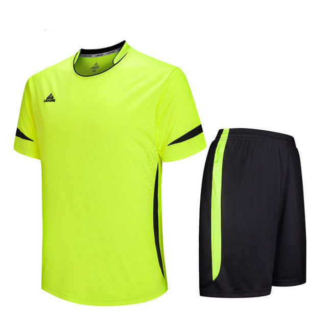 Child Kids Football Kit Boys Soccer Jersey Sets Team Training Suit Short Sleeved Jerseys