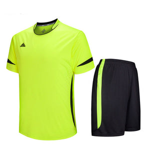 Child Kids Football Kit Boys Soccer Jersey Sets Team Training Suit Short Sleeved Jerseys