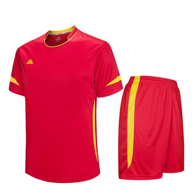 Child Kids Football Kit Boys Soccer Jersey Sets Team Training Suit Short Sleeved Jerseys