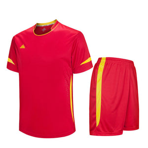 Child Kids Football Kit Boys Soccer Jersey Sets Team Training Suit Short Sleeved Jerseys