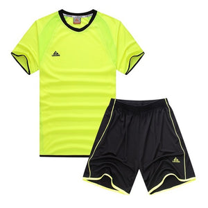 Child Kids Football Kit Boys Soccer Jersey Sets Team Training Suit Short Sleeved Jerseys