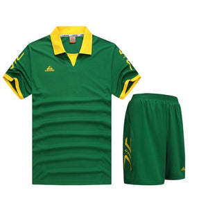 Child Kids Football Kit Boys Soccer Jersey Sets Team Training Suit Short Sleeved Jerseys