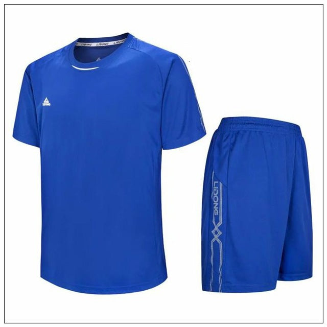 Child Kids Football Kit Boys Soccer Jersey Sets Team Training Suit Short Sleeved Jerseys