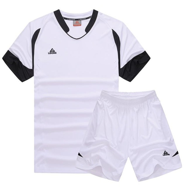 Child Kids Football Kit Boys Soccer Jersey Sets Team Training Suit Short Sleeved Jerseys