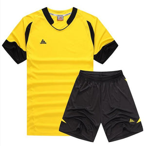 Child Kids Football Kit Boys Soccer Jersey Sets Team Training Suit Short Sleeved Jerseys