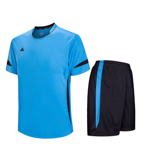 Child Kids Football Kit Boys Soccer Jersey Sets Team Training Suit Short Sleeved Jerseys
