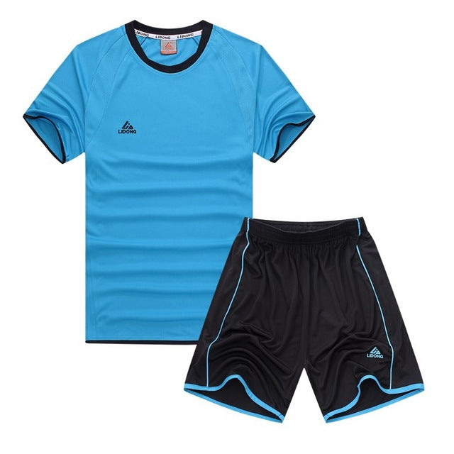 Child Kids Football Kit Boys Soccer Jersey Sets Team Training Suit Short Sleeved Jerseys