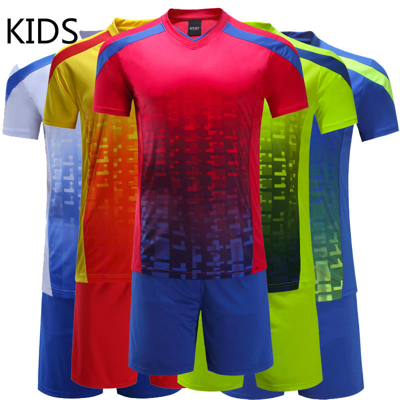 Kids Football KitCustom Team Child Training Football Jersey Set Children