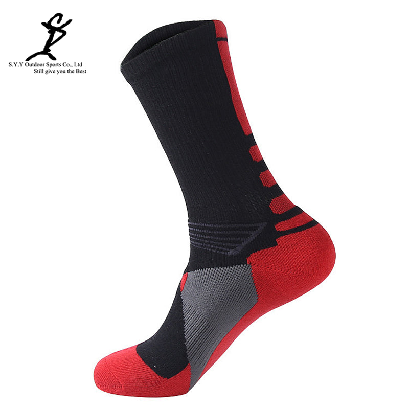 Men Sports Running Socks  Football Basketball Socks Outdoor Training Soccer Socks