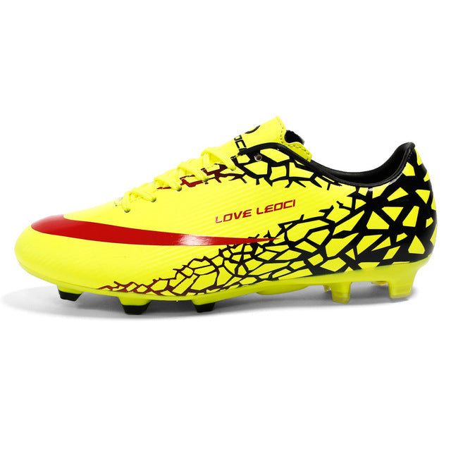 Men FG Football Shoes Adult Soccer Boots Kids Chuteira Futebol