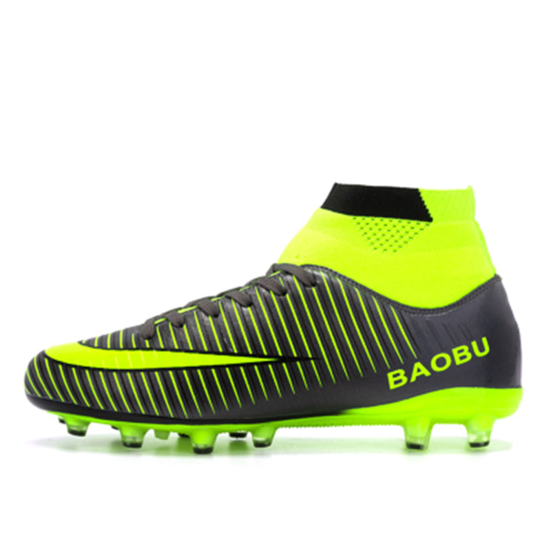 Leoci Hot  Big Size Soccer Cleats High Ankle Football Shoes