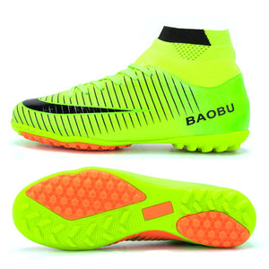 Leoci Hot  Big Size Soccer Cleats High Ankle Football Shoes