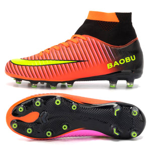 Leoci Hot  Big Size Soccer Cleats High Ankle Football Shoes