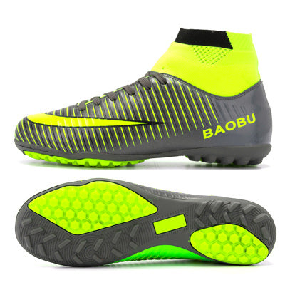 Leoci Hot  Big Size Soccer Cleats High Ankle Football Shoes