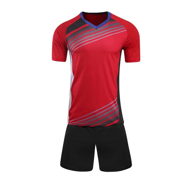 Men Child Kids Football Kit  Soccer Jersey Kids Sets Training Football Shirts Jersey